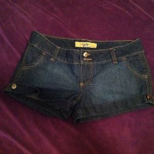 Denim shorts