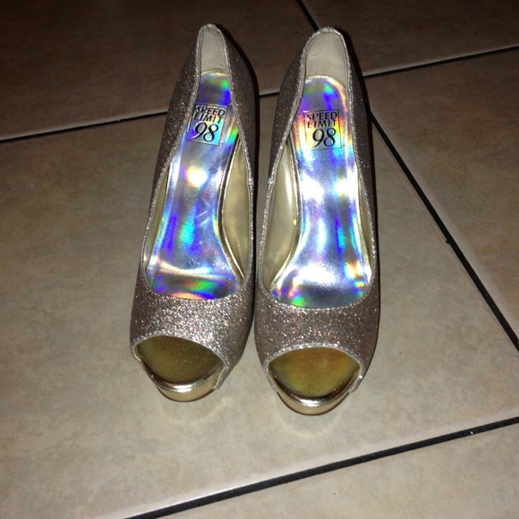 Gold heels
