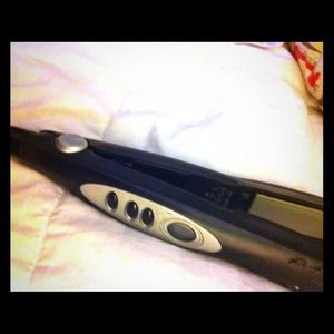 Wet to straight flat iron.