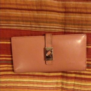 Mauve pink guess wallet