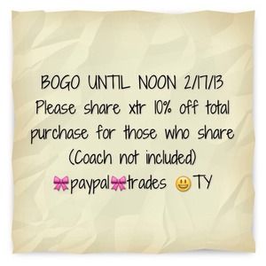 ALLL DAY Buy 1 get 1 half off