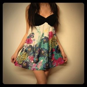 Colorful Floral Strapped Top