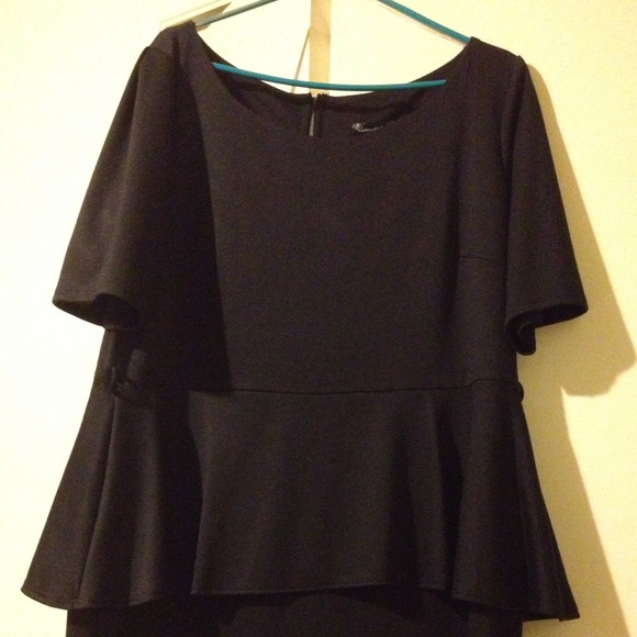 Black Peplum Dress