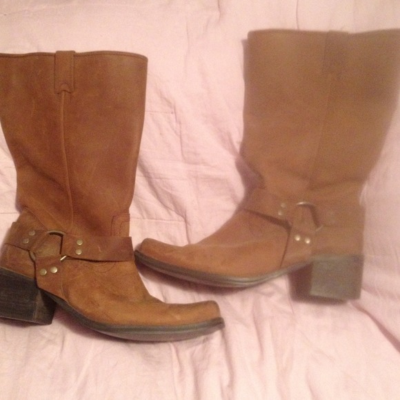 Classy motorcycle look fashion boots