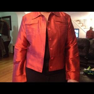 Red Peplum blazer