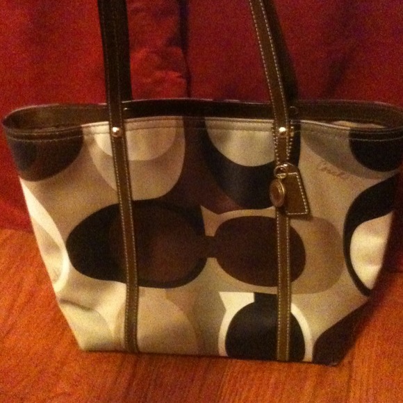 Authentic Coach Tote, Scarf Pattern