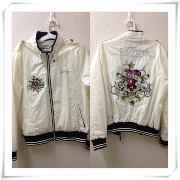 💛REDUCED💛Ed Hardy wind breaker type jacket - Picture 2 of 4