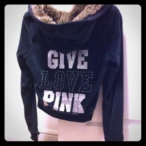 Sold- Victoria Secret Zip Up Hoodie.