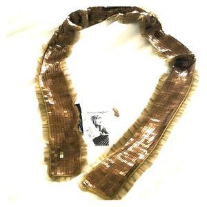 ⚡️FLASH SALE⚡️ bronze Betsey Johnson sequin scarf