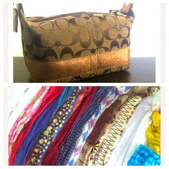 💕 COACH purse and scarves bundle! 💕