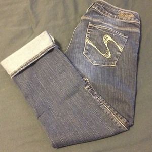 Silver Capri jeans