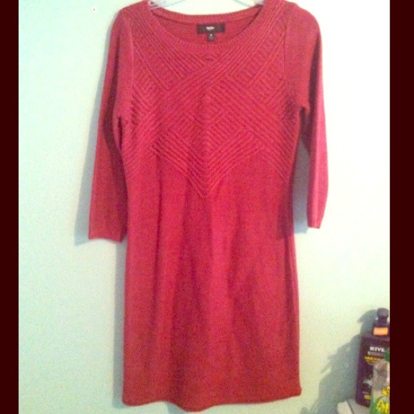 Maroon Sweater Dress