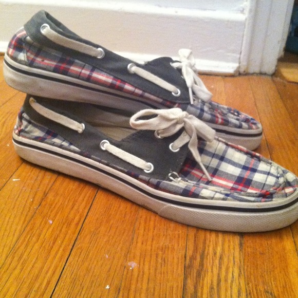 Plaid Boating Shoes!