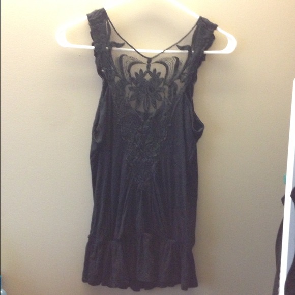 🚫Traded🚫Lace-back Tank - Picture 2 of 3