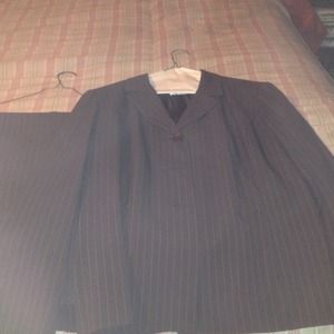 Size 16 Brown Pinstripe suit