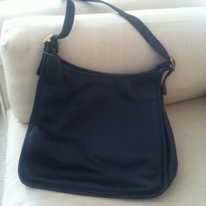 Authentic coach navy leather bag!!