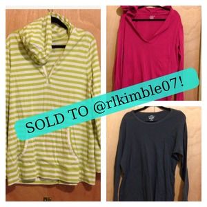 2 sweaters & 1 long sleeve