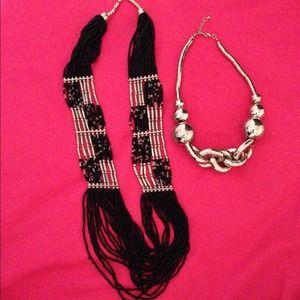 2 statement necklaces