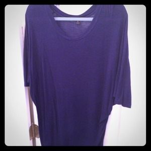 Navy blue dolman style top!