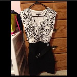 Express leopard print dress