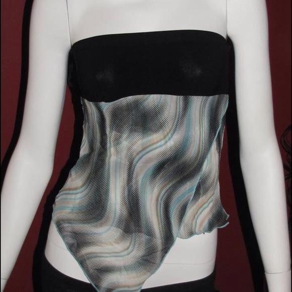 Black fashion tube top