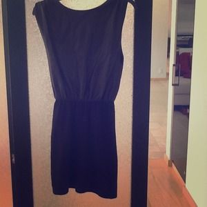 Alice and Olivia Leather Boxy Fitted Skirt Dress