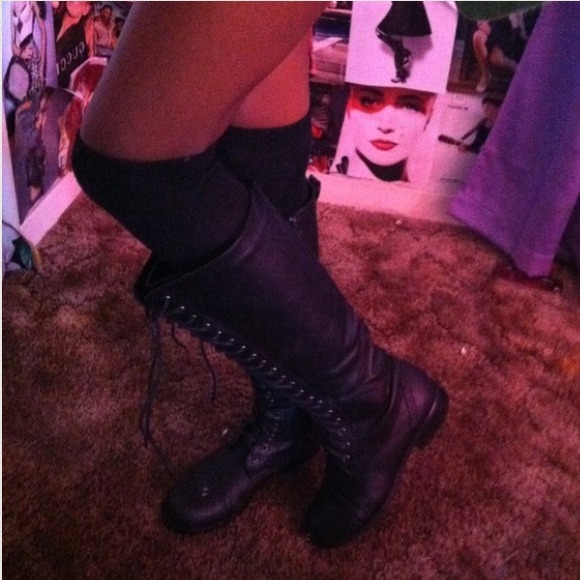 black combat boots 🚫S0LD🚫