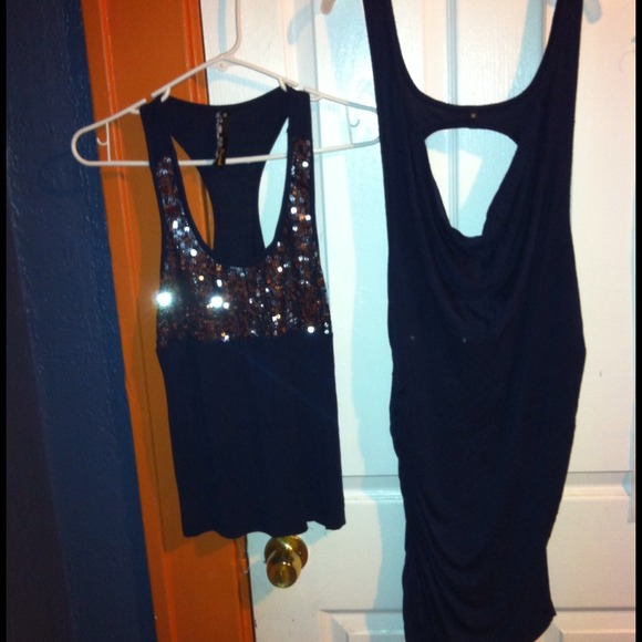 ✴️️️DONATED✴️Silver Sequined/Navy Blue 2pc dress
