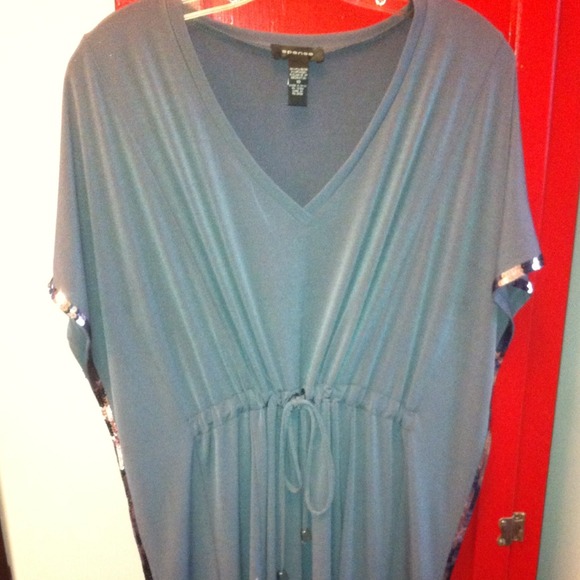 Super cute Gray dress with Sequins on the side-10