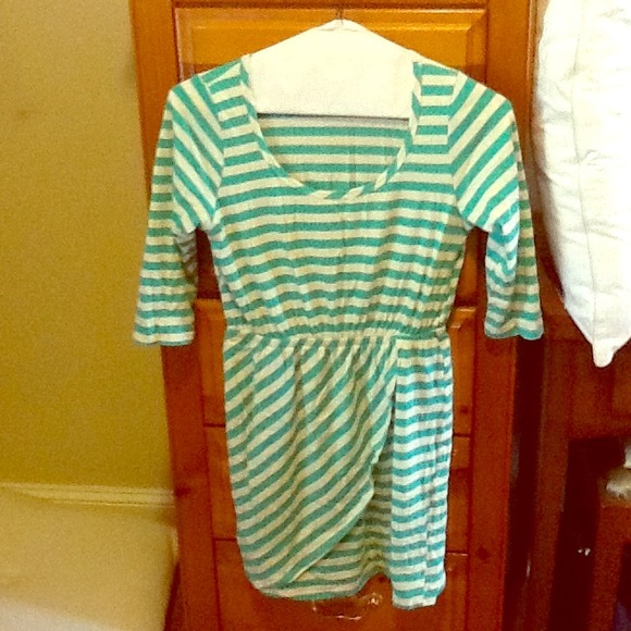 Brand new Cotton sea and ivory stripe dress