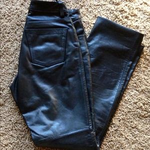 GAP Leather jeans in boot cut.