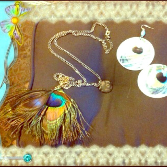 TRADE to @luxelor  Peacock jewelry set