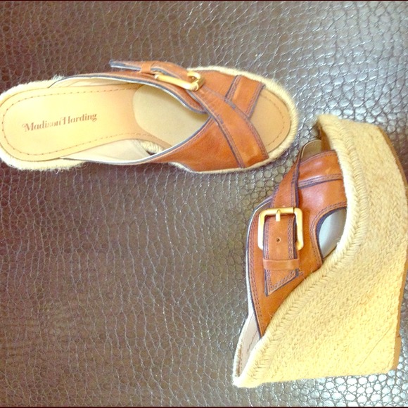 Platform sandals.