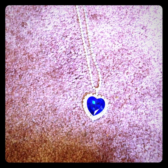 Titanic blue stone necklace.