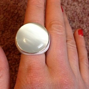 Large white ring