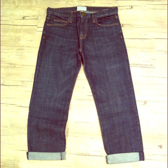 🚫SOLD🚫 Current/Elliott dark boyfriend capris