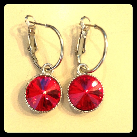 ✋Sold in bundle✋Ruby red earrings