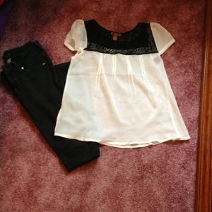 See through baby doll top. Only worn once.