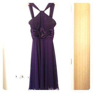 Purple chiffon dress