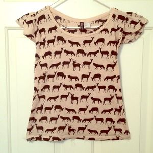 Animal Print Dressy Blouse