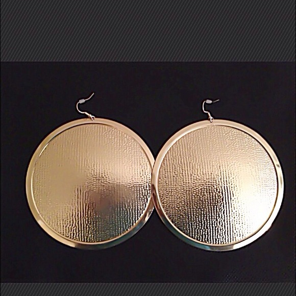 Huge Plated Earrings
