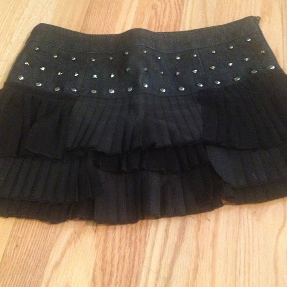 Twelve by twelve studded ruffle skirt
