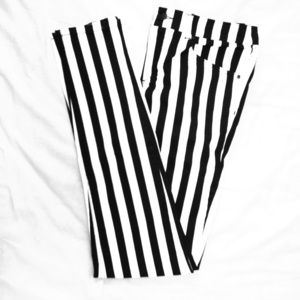 Black & White Pinstripe Jeans