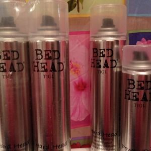 BED HEAD -NEW 10.6 oz hairspray bottles, 7 oz gel