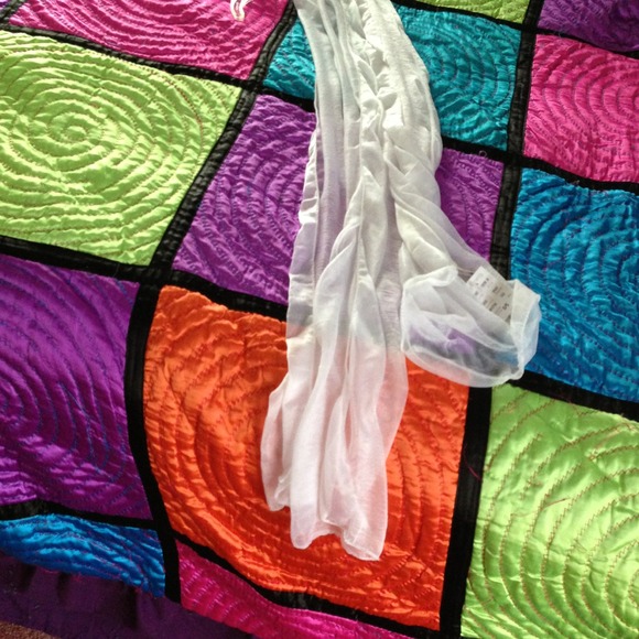 Never worn sheer white scarf