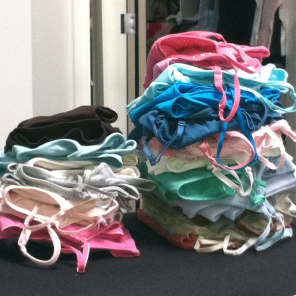 All different colored camis