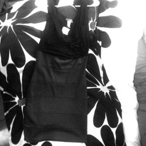 A half black/half grey dress. From T.J.Maxx