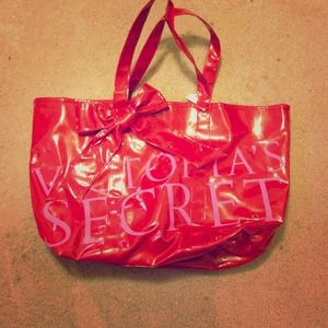 Large vinyl Victorias Secret tote ~REDUCED~