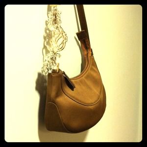 Gianni Versace Camel Colored Satin Purse