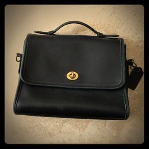Authentic Coach black leather purse